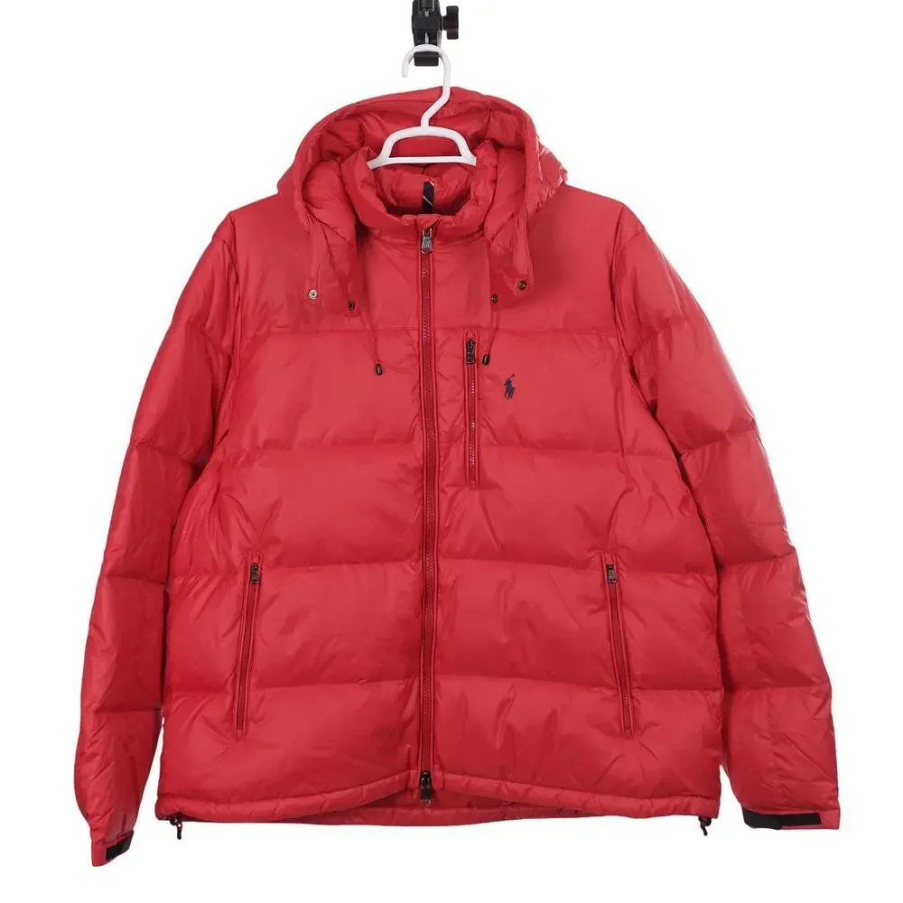 NWOT Polo Ralph Lauren El Cap Jacket 2XB Red Down Puffer Full Zip Hooded